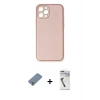 MARSİLYAN™- iPhone 12 Pro Kılıf Yadigar Klasik - Şeffaf Uv Polymer Nano Ekran Koruyucu + Metal Kamera Lens Koruma Cam - GS