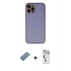 MARSİLYAN™- iPhone 12 Pro Kılıf Yadigar Klasik - Şeffaf Uv Polymer Nano Ekran Koruyucu + Metal Kamera Lens Koruma Cam - GS