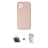 MARSİLYAN™- iPhone 12 Pro Kılıf Yadigar Klasik - Şeffaf Uv Polymer Nano Ekran Koruyucu + Kamera Lens Koruma Cam - SF