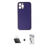 MARSİLYAN™- iPhone 12 Pro Kılıf Yadigar Klasik - Şeffaf Uv Polymer Nano Ekran Koruyucu + Kamera Lens Koruma Cam - SF