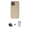 MARSİLYAN™- iPhone 12 Pro Kılıf Yadigar Klasik - Şeffaf Uv Polymer Nano Ekran Koruyucu + Kamera Lens Koruma Cam - SF