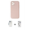 MARSİLYAN™- iPhone 12 Pro Kılıf Yadigar Klasik - Şeffaf Uv Polymer Nano Ekran Koruyucu + Shine Kamera Lens - MI