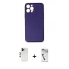 MARSİLYAN™- iPhone 12 Pro Kılıf Yadigar Klasik - Şeffaf Uv Polymer Nano Ekran Koruyucu + Shine Kamera Lens - MI