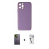 MARSİLYAN™- iPhone 12 Pro Kılıf Yadigar Klasik - Şeffaf Uv Polymer Nano Ekran Koruyucu + Neon Fosforlu Kamera Lens - YL