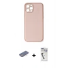 MARSİLYAN™- iPhone 12 Pro Kılıf Yadigar Klasik - Şeffaf Uv Polymer Nano Ekran Koruyucu + Renkli Kamera Lens Koruma Cam - MI