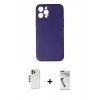 MARSİLYAN™- iPhone 12 Pro Kılıf Yadigar Klasik - Şeffaf Uv Polymer Nano Ekran Koruyucu + Shine Kamera Lens - GS