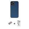 MARSİLYAN™- iPhone 12 Pro Kılıf Yadigar Klasik - Şeffaf Uv Polymer Nano Ekran Koruyucu + Shine Kamera Lens Koruma Cam - SABE