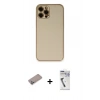 MARSİLYAN™- iPhone 12 Pro Kılıf Yadigar Klasik - Şeffaf Uv Polymer Nano Ekran Koruyucu + Shine Kamera Lens Koruma Cam - SABE
