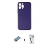 MARSİLYAN™- iPhone 12 Pro Kılıf Yadigar Klasik - Şeffaf Uv Polymer Nano Ekran Koruyucu + Shine Kamera Lens Koruma Cam - GS