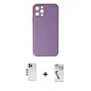 MARSİLYAN™- iPhone 12 Pro Kılıf Yadigar Klasik - Şeffaf Uv Polymer Nano Ekran Koruyucu + Shine Kamera Lens - GD
