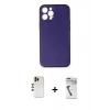 MARSİLYAN™- iPhone 12 Pro Kılıf Yadigar Klasik - Şeffaf Uv Polymer Nano Ekran Koruyucu + Shine Kamera Lens - GD