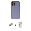MARSİLYAN™- iPhone 12 Pro Kılıf Yadigar Klasik - Şeffaf Uv Polymer Nano Ekran Koruyucu + Shine Kamera Lens Koruma Cam - SABE