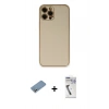 MARSİLYAN™- iPhone 12 Pro Kılıf Yadigar Klasik - Şeffaf Uv Polymer Nano Ekran Koruyucu + Shine Kamera Lens Koruma Cam - GS