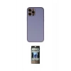 MARSİLYAN™- iPhone 12 Pro Kılıf Yadigar Klasik - Siyah 34D Hayalet Izgaralı Cam