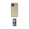 MARSİLYAN™- iPhone 12 Pro Kılıf Yadigar Klasik - Siyah 34D Hayalet Izgaralı Cam