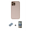 MARSİLYAN™- iPhone 12 Pro Kılıf Yadigar Klasik - Siyah 34D Hayalet Izgaralı Cam + Shine Kamera Lens Koruma Cam - GI