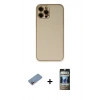 MARSİLYAN™- iPhone 12 Pro Kılıf Yadigar Klasik - Siyah 34D Hayalet Izgaralı Cam + Shine Kamera Lens Koruma Cam - PE