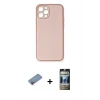 MARSİLYAN™- iPhone 12 Pro Kılıf Yadigar Klasik - Siyah 34D Hayalet Izgaralı Cam + Shine Kamera Lens Koruma Cam - PE
