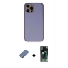 MARSİLYAN™- iPhone 12 Pro Kılıf Yadigar Klasik - Siyah 360 Mat Full Body Arka Koruyucu + Metal Kamera Lens Koruma Cam - AKYL
