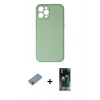 MARSİLYAN™- iPhone 12 Pro Kılıf Yadigar Klasik - Siyah 360 Mat Full Body Arka Koruyucu + Shine Kamera Lens Koruma Cam - GI