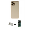 MARSİLYAN™- iPhone 12 Pro Kılıf Yadigar Klasik - Siyah 360 Mat Full Body Arka Koruyucu + Rainbow Kamera Lens Koruma Cam - GD