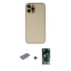 MARSİLYAN™- iPhone 12 Pro Kılıf Yadigar Klasik - Siyah 360 Mat Full Body Arka Koruyucu + Renkli Kamera Lens Koruma Cam - TU