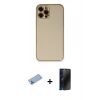 MARSİLYAN™- iPhone 12 Pro Kılıf Yadigar Klasik - Siyah 3D Antistatik Hayalet Cam Ekran Koruyucu + Shine Kamera Lens Koruma Cam - MI