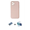 MARSİLYAN™- iPhone 12 Pro Kılıf Yadigar Klasik - Siyah 3D Antistatik Seramik Nano Ekran Koruyucu + Shine Kamera Lens Koruma Cam - GD