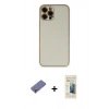 MARSİLYAN™- iPhone 12 Pro Kılıf Yadigar Klasik - Siyah 6D Mat Seramik Hayalet Nano Ekran Koruyucu + Metal Kamera Lens Koruma Cam - GD