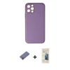MARSİLYAN™- iPhone 12 Pro Kılıf Yadigar Klasik - Siyah 6D Mat Seramik Hayalet Nano Ekran Koruyucu + Metal Kamera Lens Koruma Cam - GD