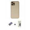 MARSİLYAN™- iPhone 12 Pro Kılıf Yadigar Klasik - Siyah 6D Mat Seramik Hayalet Nano Ekran Koruyucu + Metal Kamera Lens Koruma Cam - GD