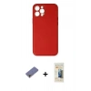 MARSİLYAN™- iPhone 12 Pro Kılıf Yadigar Klasik - Siyah 6D Mat Seramik Hayalet Nano Ekran Koruyucu + Metal Kamera Lens Koruma Cam - GD