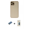 MARSİLYAN™- iPhone 12 Pro Kılıf Yadigar Klasik - Siyah 6D Mat Seramik Hayalet Nano Ekran Koruyucu + Shine Kamera Lens Koruma Cam - GD