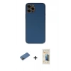 MARSİLYAN™- iPhone 12 Pro Kılıf Yadigar Klasik - Siyah 6D Mat Seramik Hayalet Nano Ekran Koruyucu + Shine Kamera Lens Koruma Cam - GD