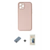 MARSİLYAN™- iPhone 12 Pro Kılıf Yadigar Klasik - Siyah 6D Mat Seramik Hayalet Nano Ekran Koruyucu + Metal Kamera Lens Koruma Cam - GS