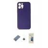 MARSİLYAN™- iPhone 12 Pro Kılıf Yadigar Klasik - Siyah 6D Mat Seramik Hayalet Nano Ekran Koruyucu + Metal Kamera Lens Koruma Cam - GS