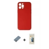 MARSİLYAN™- iPhone 12 Pro Kılıf Yadigar Klasik - Siyah 6D Mat Seramik Hayalet Nano Ekran Koruyucu + Metal Kamera Lens Koruma Cam - GS