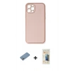 MARSİLYAN™- iPhone 12 Pro Kılıf Yadigar Klasik - Siyah 6D Mat Seramik Hayalet Nano Ekran Koruyucu + Shine Kamera Lens Koruma Cam - GS