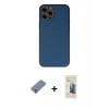 MARSİLYAN™- iPhone 12 Pro Kılıf Yadigar Klasik - Siyah 6D Mat Seramik Hayalet Nano Ekran Koruyucu + Metal Kamera Lens Koruma Cam - GS