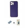 MARSİLYAN™- iPhone 12 Pro Kılıf Yadigar Klasik - Siyah 6D Mat Seramik Hayalet Nano Ekran Koruyucu + Shine Kamera Lens Koruma Cam - GS