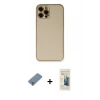 MARSİLYAN™- iPhone 12 Pro Kılıf Yadigar Klasik - Siyah 6D Mat Seramik Hayalet Nano Ekran Koruyucu + Metal Kamera Lens Koruma Cam - GS