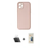 MARSİLYAN™- iPhone 12 Pro Kılıf Yadigar Klasik - Siyah 6D Mat Seramik Hayalet Nano Ekran Koruyucu + Kamera Lens Koruma Cam - SF