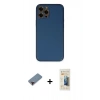 MARSİLYAN™- iPhone 12 Pro Kılıf Yadigar Klasik - Siyah 6D Mat Seramik Hayalet Nano Ekran Koruyucu + Metal Kamera Lens Koruma Cam - KI