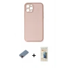 MARSİLYAN™- iPhone 12 Pro Kılıf Yadigar Klasik - Siyah 6D Mat Seramik Hayalet Nano Ekran Koruyucu + Metal Kamera Lens Koruma Cam - KI