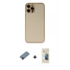 MARSİLYAN™- iPhone 12 Pro Kılıf Yadigar Klasik - Siyah 6D Mat Seramik Hayalet Nano Ekran Koruyucu + Metal Kamera Lens Koruma Cam - KI