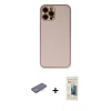 MARSİLYAN™- iPhone 12 Pro Kılıf Yadigar Klasik - Siyah 6D Mat Seramik Hayalet Nano Ekran Koruyucu + Renkli Kamera Lens Koruma Cam - MI