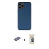 MARSİLYAN™- iPhone 12 Pro Kılıf Yadigar Klasik - Siyah 6D Mat Seramik Hayalet Nano Ekran Koruyucu + Renkli Kamera Lens Koruma Cam - MI