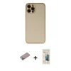 MARSİLYAN™- iPhone 12 Pro Kılıf Yadigar Klasik - Siyah 6D Mat Seramik Hayalet Nano Ekran Koruyucu + Shine Kamera Lens Koruma Cam - SABE
