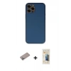 MARSİLYAN™- iPhone 12 Pro Kılıf Yadigar Klasik - Siyah 6D Mat Seramik Hayalet Nano Ekran Koruyucu + Shine Kamera Lens Koruma Cam - SABE