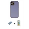 MARSİLYAN™- iPhone 12 Pro Kılıf Yadigar Klasik - Siyah Polymer Nano Ekran Koruyucu + Shine Kamera Lens Koruma Cam - GS